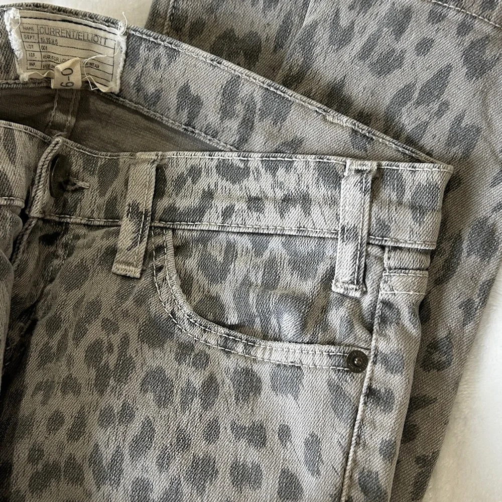 Current/Elliott Leopard Skinnies - Picture 7 of 10
